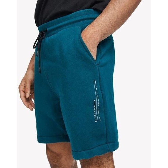 SCOTCH & SODA Club Nomade Felpa Sweatshorts Teal Size 2XL XXL‎ - Picture 1 of 9